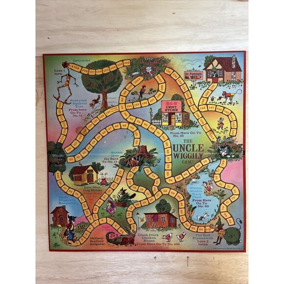 Vintage 1971 Uncle Wiggly Game  Parker Brothers Some Missing Pieces - Picture 6 of 8